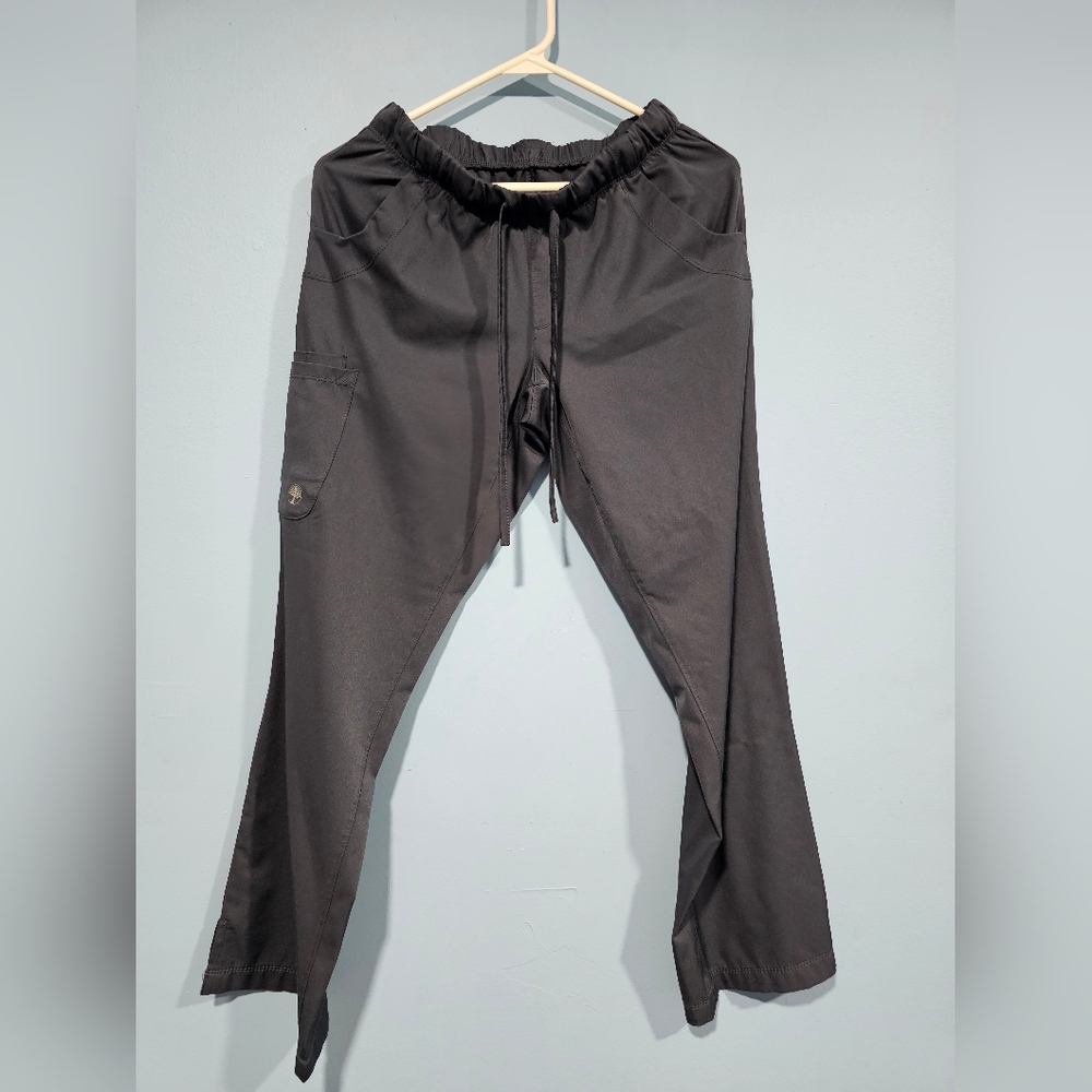 Women's Gray Drawstring Scrub Pants